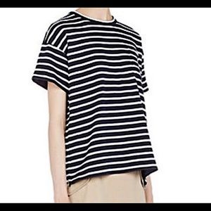 Sacai Dixie Stripe Tee with Side Zippers